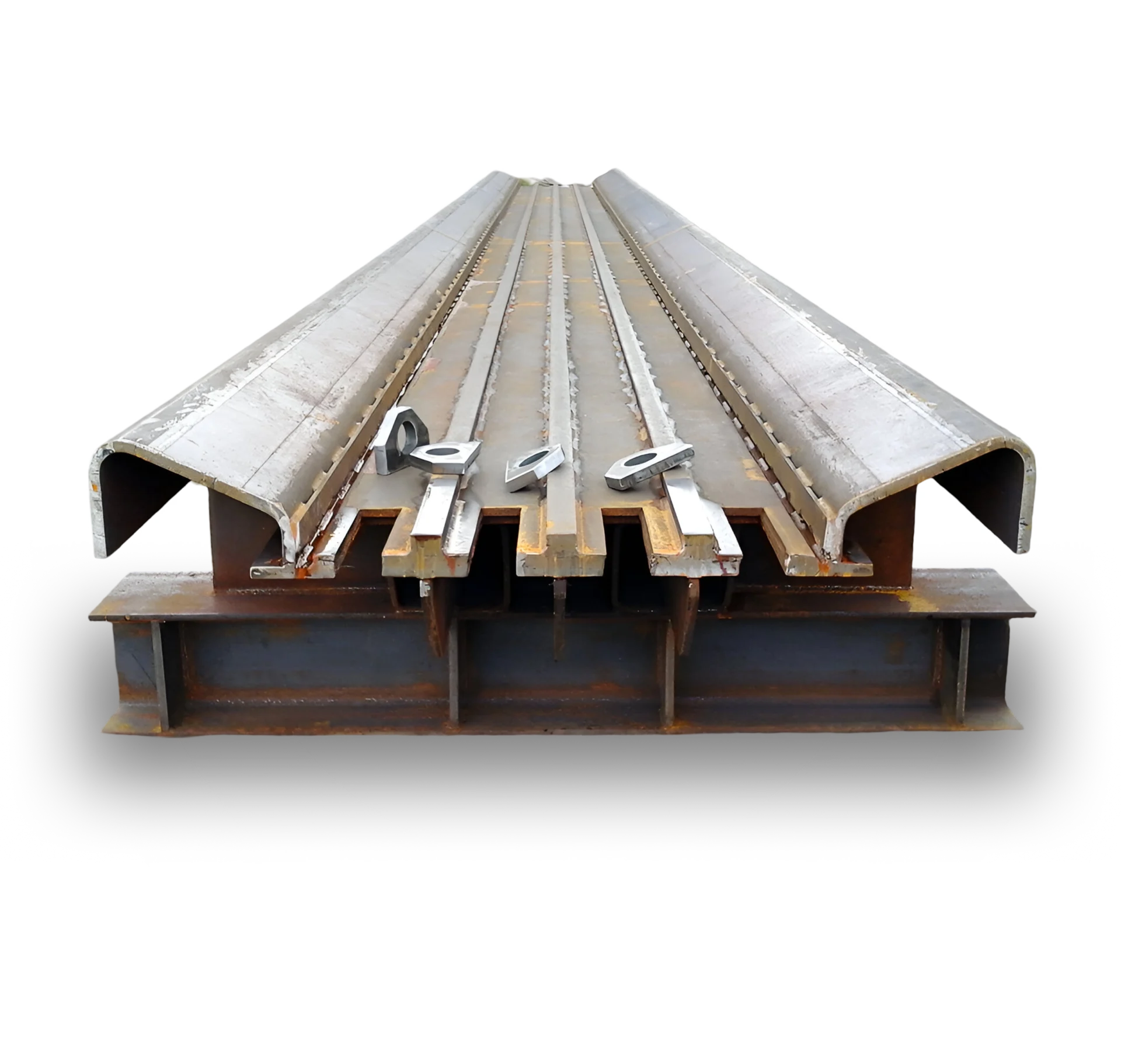 Steel bridge expansion joint structure